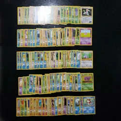 WOTC Pokemon Base Set Card Lot 100+ LP–HP Vintage • Actual Cards Shown - Image 1