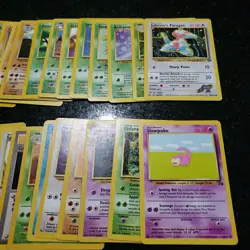 WOTC Pokemon Base Set Card Lot 100+ LP–HP Vintage • Actual Cards Shown - Image 3