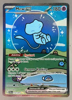 Mew ex 2024 Pokemon Paldean Fates Special Illustration Rare #232/091 - Image 1