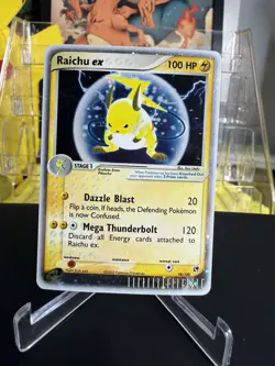 Raichu ex 98/100 Ultra Rare EX Sandstorm 2003 Pokemon Card LP+ - Image 1