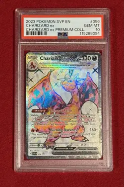 CHARIZARD EX PSA 10 2023 POKEMON SV BLACK STAR PROMOS SVP EN 056 PREMIUM - Image 1