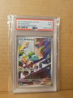 2024 Pokemon TCG Bulbasaur Stellar Crown Illustration Rare Psa 9 - Image 1