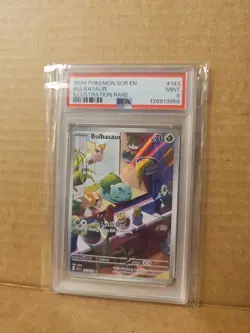 2024 Pokemon TCG Bulbasaur Stellar Crown Illustration Rare Psa 9 - Image 2