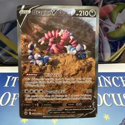 Drapion V GG49/GG70 Crown Zenith Galarian Gallery NM Full Art Pokemon Card - Image 1