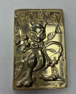 VINTAGE Pokemon Mewtwo Trading Card 23K Gold-Plated - 1999 BURGER KING VINTAGE - Image 1