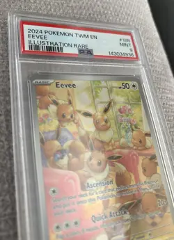 Pokemon TCG Eevee 188/167 Twilight Masquerade PSA 9 - Image 3