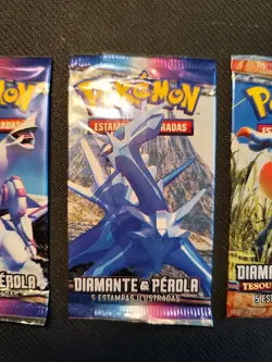 New Unopened Sealed Vintage Pokemon Cards Booster Packs Diamond Perl Mysterious - Image 4