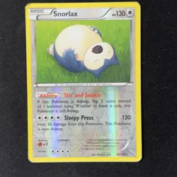 Snorlax 80/106 Rare Reverse Holo XY-Flashfire Pokemon TCG 2014 English - Image 1