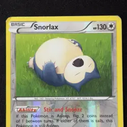 Snorlax 80/106 Rare Reverse Holo XY-Flashfire Pokemon TCG 2014 English - Image 3