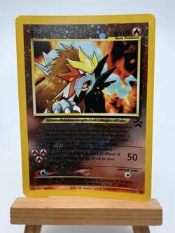 Pokemon Entei 1999 WOTC Black Star Promo Reverse Holo #34 Near Mint - Image 1