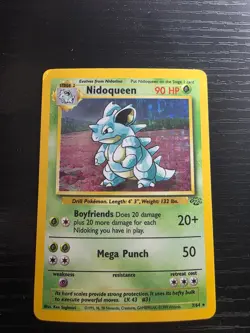 Nidoqueen 7/64 Holo Jungle Pokemon TCG MP Moderately Played English - Image 1