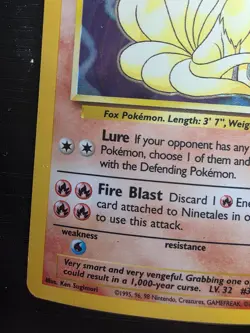 Ninetails Holo 12/102 Base Set Pokemon TCG LP Lightly Played English - Image 4