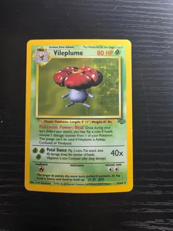 Vileplume Holo 15/64 Jungle Pokemon TCG LP Lightly Played English - Image 1