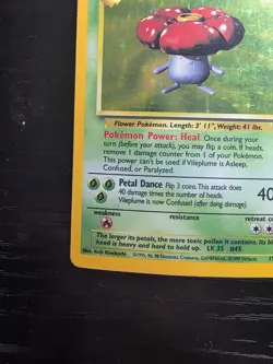 Vileplume Holo 15/64 Jungle Pokemon TCG LP Lightly Played English - Image 4