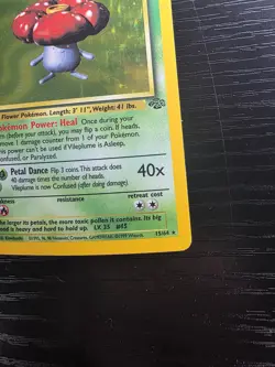 Vileplume Holo 15/64 Jungle Pokemon TCG LP Lightly Played English - Image 5