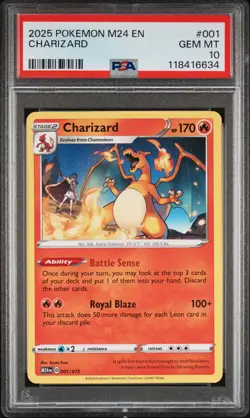 PSA 10 2025 Pokemon M24 En-Mcdonald'S Collection #001 Charizard - Image 1