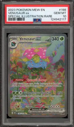 Pokemon Venusaur ex 151 MEW EN Special Illustration Rare #198 PSA 10 Gem Mint - Image 1
