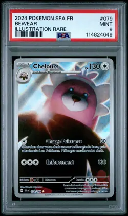 2024 POKEMON FRENCH SFA FR-SHROUDED FABLE ILLUSTRATION RARE #079 BEWEAR PSA 9 - Image 1