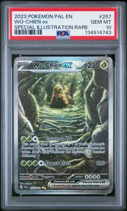 2023 POKEMON PAL EN-PALDEA EVOLVED SPECIAL ILLUSTRATION RARE WO-CHIEN EX PSA 10 - Image 1