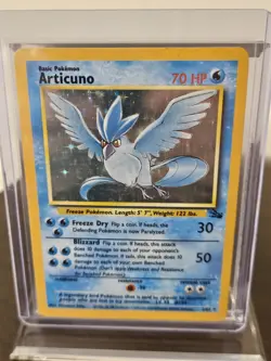 Pokemon Articuno 2/62 Fossil Holo Rare 70 HP Basic Wizards of the Coast Card - Image 1