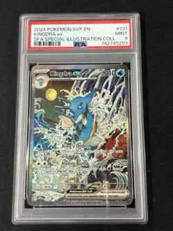 2024 POKEMON SVP EN-SV BLACK STAR PROMO #131 KINGDRA EX SIR PSA 9 MINT - Image 1