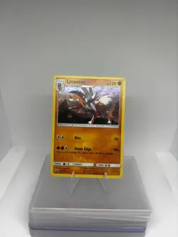 Lycanroc SM105 Sun & Moon Black Star Promo Cosmos Holo Pokemon TCG 2018 MP - Image 1