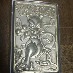 Burger King 1999 Limited edition Pokemon 23 kt gold plated trading card Meowtwo - Image 5
