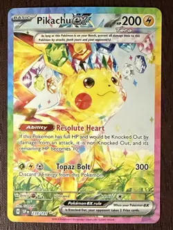 2024 Pokemon Surging Sparks Pikachu ex 238/191 SSP EN - Image 1