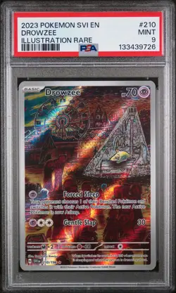 2023 POKEMON SVI EN-SCARLET & VIOLET ILLUSTRATION RARE #210 DROWZEE PSA 9 - Image 1