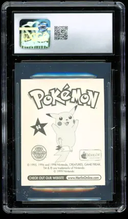 1998 Pokemon Merlin Topps Sticker #94 ~ Gengar ~ CGC 7.5 NM+ - Image 2