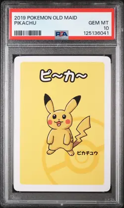 2019 POKEMON OLD MAID PIKACHU PSA 10 - Image 1