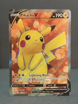Pokemon TCG – Pikachu V Full Art 157/172 – Brilliant Stars – NM Condition - Image 1