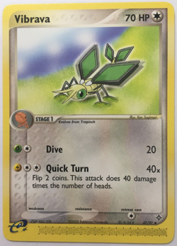 POKEMON VIBRAVA 47/97 EX DRAGON UNCOMMON NEAR MINT - Image 1