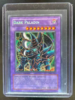 2003 Yu-Gi-Oh! Duel Master's Guide Promo Dark Paladin #DMG-001 CREASES - Image 1
