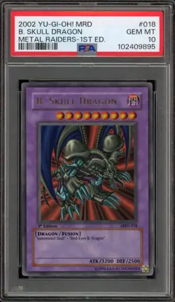 Yu-Gi-Oh! B. Skull Dragon Metal Raiders 1st Edition Ultra Rare MRD-018 PSA 10 - Image 1