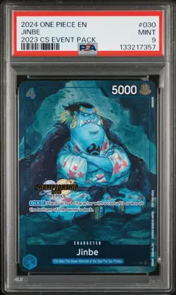 2024 ONE PIECE CHAMP 2023 EVENT PACK #030 JINBE PSA 9 - Image 1