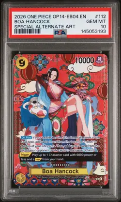 2026 ONE PIECE OP14-EB04-THE AZURE SEA'S SEVEN #112 BOA HANCOCK PSA 10 - Image 1