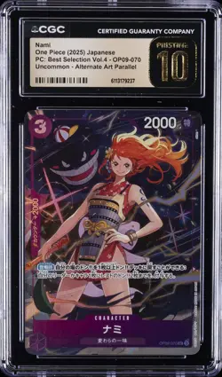 2025 ONE PIECE JPN UNCOMMON ALT ART NAMI CGC 10 PRISTINE - Image 1
