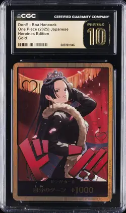 2025 ONE PIECE JPN HEROINES EDITION GOLD DON!! BOA HANCOCK CGC 10 PRISTINE - Image 1