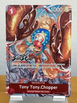 TONY TONY.CHOPPER ONE PIECE ST01-006 3 on 3 CUP PROMO - Image 1