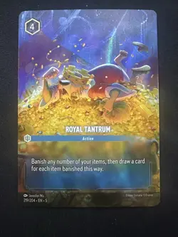 Royal Tantrum (Enchanted) 219/204 Shimmering Skies Holo Disney Lorcana - Image 1