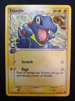 TOTODILE (DELTA SPECIES) - 67/101 - DRAGON FRONTIERS - POKEMON CARD - MP - Image 1