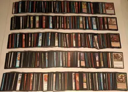 Vintage 1999 MTG Magic the Gathering Mercadian Masques 1000 Card Collection Lot - Image 1