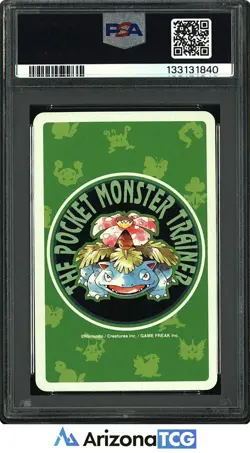 Pokemon 1996 Squirtle 007 Ace Of Hearts Green Playing Cards Japanese PSA 9 - Image 2