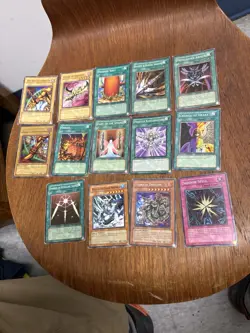 Vintage 1996 Yugioh Card Collection 134 Cards Stack Played With Condition - Image 2