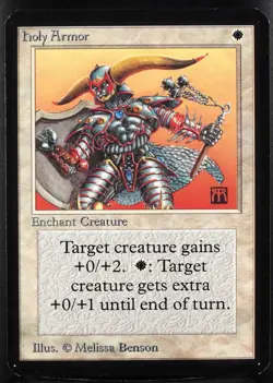 MTG holy Armor Alpha 1993 Magic Card - Image 1