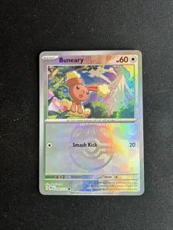 Pokemon TCG Buneary Reverse Holo Master Ball Prismatic Evolutions Card 083/131 - Image 1