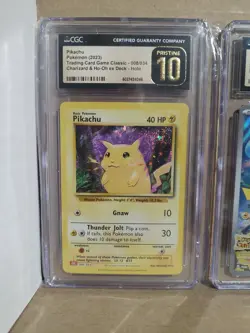 Pokemon Graded Cards, Lot of 5, Picachu, Charizard, Gengar, All Pristine 10 - Image 2