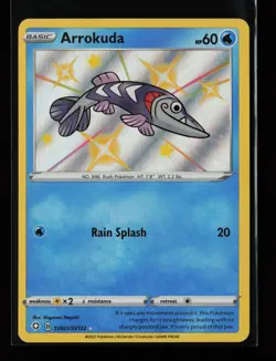 Arrokuda SV031/SV122 Shiny Holo Rare Shining Fates: Shiny Vault Pokemon Card - Image 1