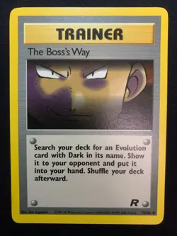 THE BOSS'S WAY - 73/82 - TEAM ROCKET - POKEMON CARD - LP - Image 1